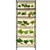 VEVOR Plant Stand with Grow Lights 6 Tiers 120W 70.9" Tall Plant Grow Shelf