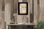 "Father Says" By Susan Ball, Printed Wall Art, Ready To Hang Framed Poster, Black Frame