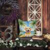 Yellow Labrador Retriever Luau Throw Pillow Machine Washable, Indoor Outdoor Decorative Pillow for Couch, Bed or Patio, 14Hx14W