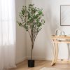 70.9 Inch Artificial Milan Leaf Bonsai,Large Plants for Home Decor and Housewarming Gift