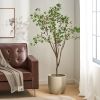 70.9 Inch Artificial Milan Leaf Bonsai,Large Plants for Home Decor and Housewarming Gift