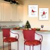 Trendy Decor 4U 2- Piece Vignette The Lord is MY Strength - Red Cardinals White Framed Wall Art for Living Room