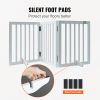 VEVOR Free Standing Dog Gate, 24" H x 60" W Freestanding Pet Gate, 3 Panels Foldable Dog Gate for Wide and Narrow Passageways