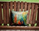 Seaweed Throw Pillow Machine Washable, Indoor Outdoor Decorative Pillow for Couch, Bed or Patio, 14Hx14W