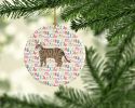 Dragon Li #2 Cat Christmas Ceramic Ornament Christmas Tree Hanging Decorations for Home Christmas Holiday, Party, Gift, 3 in, Multicolor