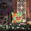 Ranunculus in Watercolor Throw Pillow Machine Washable, Indoor Outdoor Decorative Pillow for Couch, Bed or Patio, 14Hx14W