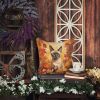 Tonkinese Cat in Fall Leaves Throw Pillow Machine Washable, Indoor Outdoor Decorative Pillow for Couch, Bed or Patio, 18Hx18W