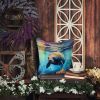 Manatee Throw Pillow Machine Washable, Indoor Outdoor Decorative Pillow for Couch, Bed or Patio, 14Hx14W