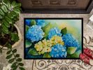 Hydrangeas in Watercolor Doormat Front Door Mat Indoor Outdoor Rugs for Entryway, Non Slip Washable Low Pile, 24H X 36W
