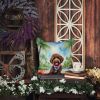 Labradoodle Luau Throw Pillow Machine Washable, Indoor Outdoor Decorative Pillow for Couch, Bed or Patio, 14Hx14W