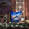 Dolphin Throw Pillow Machine Washable, Indoor Outdoor Decorative Pillow for Couch, Bed or Patio, 14Hx14W