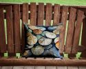 Sand Dollars Throw Pillow Machine Washable, Indoor Outdoor Decorative Pillow for Couch, Bed or Patio, 14Hx14W