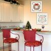 Trendy Decor 4U 2- Piece Vignette Gingerbread Wreath White Framed Wall Art for Living Room, Bedroom Wall Art Print for Home Decor by Nicole DeCamp