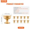 VEVOR 10PCS 16cm/6.3' Wedding Flower Vase Metal Gold Floral Stand for Table