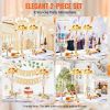 VEVOR 2PCS 55cm/21.65' Tall Crystal Wedding Flower Stand Vase for Party Decor
