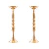 VEVOR 24PCS 50cm/19.7' Wedding Flower Vase Metal Gold Floral Stand for Table
