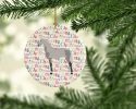 Orlov Trotter Horse Christmas Ceramic Ornament Christmas Tree Hanging Decorations for Home Christmas Holiday, Party, Gift, 3 in, Multicolor