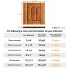 9pcs Wood Interlocking Deck Tiles 11.8"x11.8", Waterproof Flooring Tiles for Indoor and Outdoor