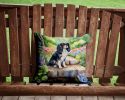 Cavalier Spaniel Spring Path Throw Pillow Machine Washable, Indoor Outdoor Decorative Pillow for Couch, Bed or Patio, 14Hx14W
