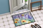 Lavender in Watercolor Doormat Front Door Mat Indoor Outdoor Rugs for Entryway, Non Slip Washable Low Pile, 24H X 36W