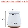 16PCS Silicone Chair Leg Caps with Felt Anti-slip Furniture Leg Cover for Floors From Scratches and Noise Protectors Foot Pad