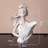 Modern Decorative Artificial Flower Vase Butterfly Girl Sculptures Interior Home Resin Ornaments Household Decoration Vases Hot