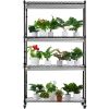 VEVOR Plant Stand with Grow Lights 4 Tiers 180W 59.1" Tall Plant Grow Shelf