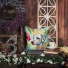 Dalmatian Luau Throw Pillow Machine Washable, Indoor Outdoor Decorative Pillow for Couch, Bed or Patio, 14Hx14W